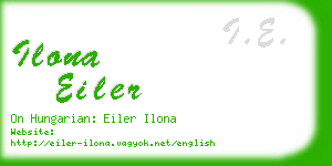ilona eiler business card